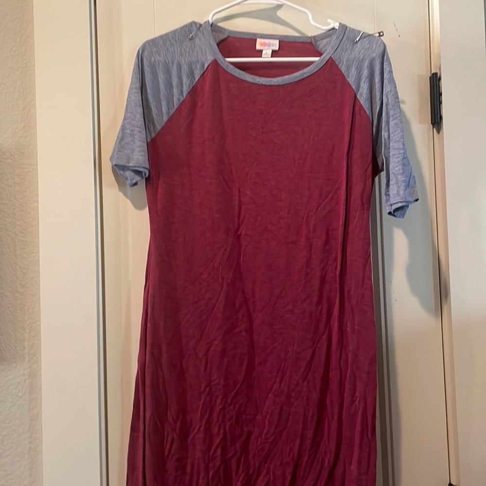Women’s Red and Grey Dress